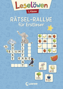 Leselöwen Rätsel-Rallye für Erstleser - 1. Klasse (Hellblau)