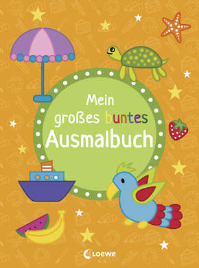 Mein großes buntes Ausmalbuch (Papagei)