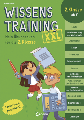 Wissenstraining XXL - Mein Übungsbuch für die 2. Klasse