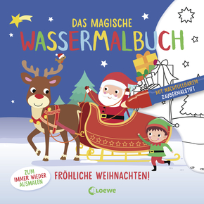 Das magische Wassermalbuch - Fröhliche Weihnachten!