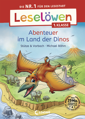 Leselöwen 1. Klasse - Abenteuer im Land der Dinos