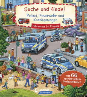 Suche und finde! Polizei, Feuerwehr und Krankenwagen