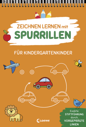 Zeichnen lernen mit Spurrillen - Für Kindergartenkinder