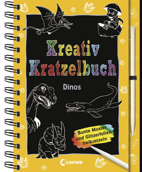 Kreativ-Kratzelbuch: Dinos