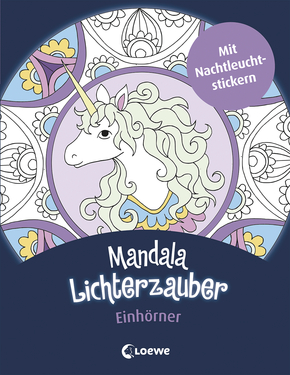 Mandala-Lichterzauber - Einhörner