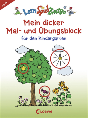 LernSpielZwerge - Mein dicker Mal- und Übungsblock für den Kindergarten