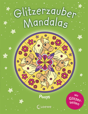 Glitzerzauber-Mandalas - Ponys