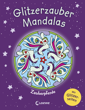 Enchanting Glitter Mandalas - Magical Horses