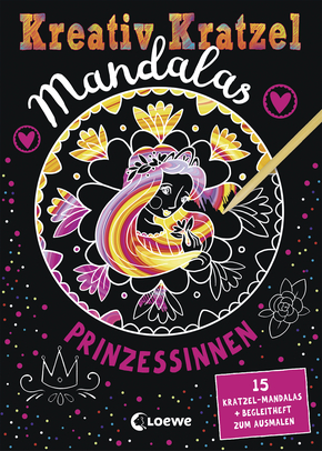 Creative Scratching Mandalas: Princesses