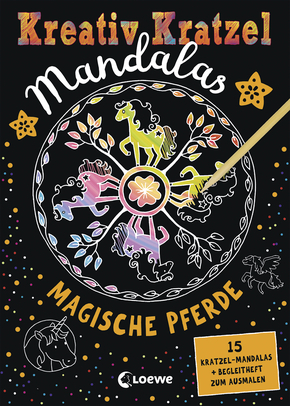 Creative Cratching Mandalas: Magical Horses