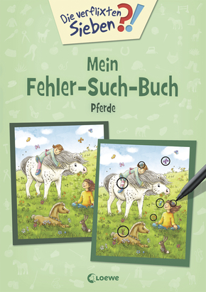 Die verflixten Sieben - Mein Fehler-Such-Buch - Pferde