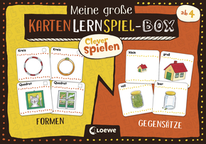 Clever spielen - Meine große KartenLernSpiel-Box - Formen/Gegensätze