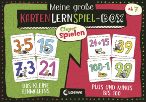 Clever spielen - Meine große KartenLernSpiel-Box - Das kleine Einmaleins/Plus und Minus bis 100