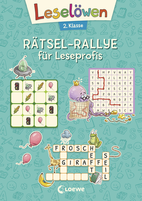 Leselöwen Rätsel-Rallye für Leseprofis - 2. Klasse (Türkis)