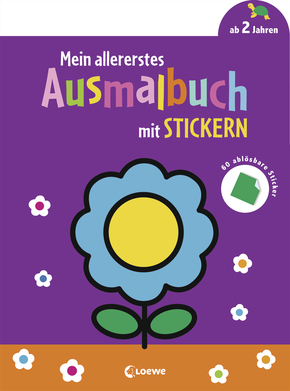 Mein allererstes Ausmalbuch mit Stickern (Blume)