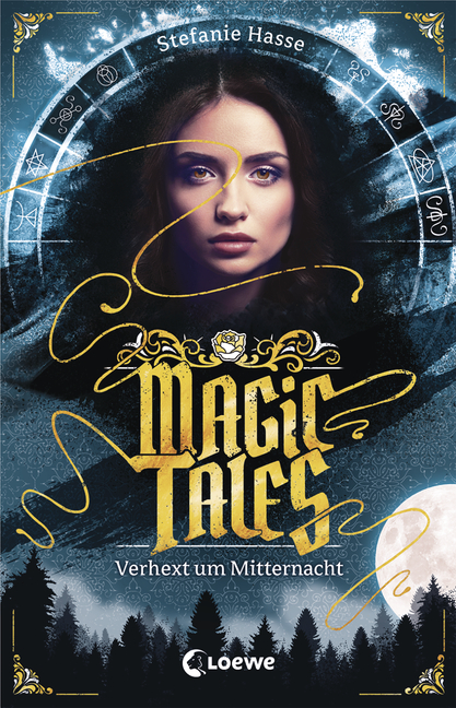 Bücherblog. Neuzugänge. Buchcover. Magic Tales - Verhext um Mitternacht (Band 1) von Stefanie Hasse. Loewe Verlag.