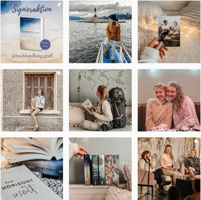 Auf ihrem Instagram-Profil teilt New Adult Bestsellerautorin Michelle Schrenk noch mehr Informationen zu ihren Liebesgeschichten und Young Adult Romanen.