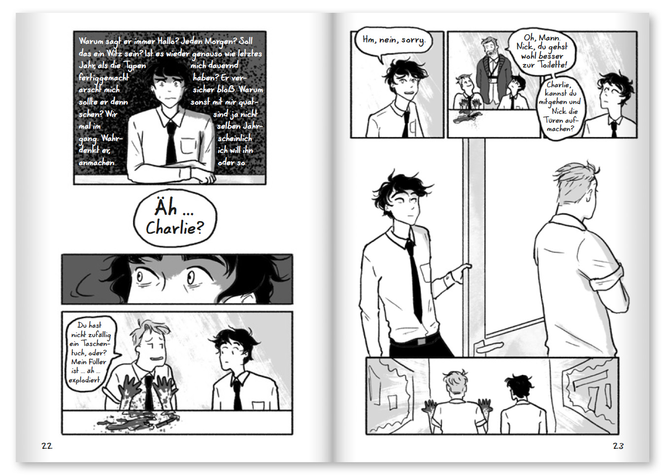 Heartstopper von Star-Autorin Alice Oseman erzählt die Geschichte von Nicks Coming-Out als einfühlsames Comic-Buch ab 14 Jahre