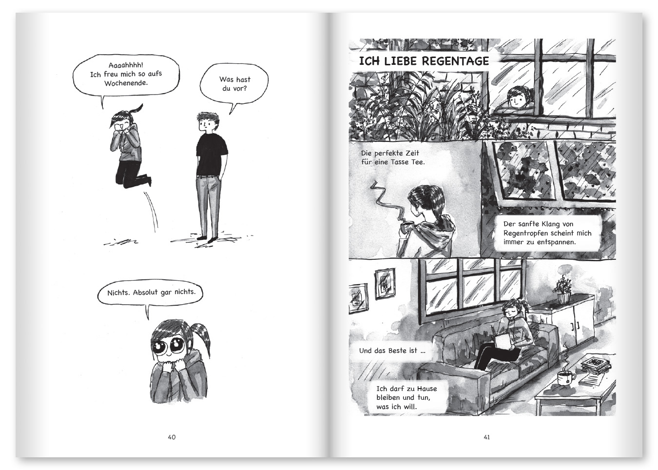 Debbie Tungs "Quiet Girl" ist ein witziges Comic-Buch über das Leben einer Introvertierten und ihren ganz persönlichen, alttäglichen Probleme