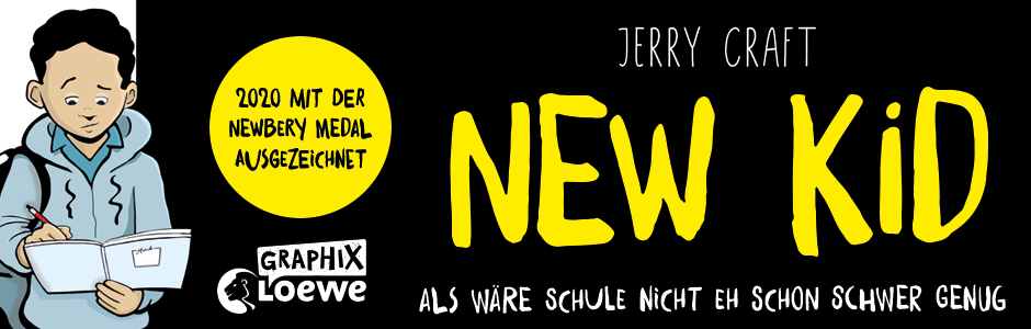Entdecke die New Kid. Die erste Graphic Novel, die die renommierte Newbery Medal gewann.
