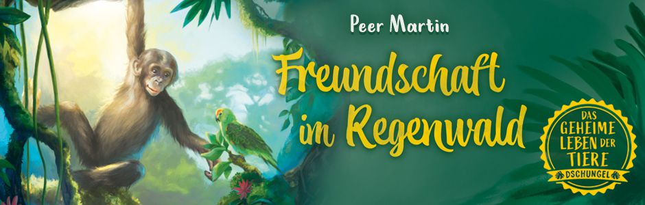 Erkunde den Dschungel mit dem kleinen Äffchen Mbola im neusten Band der Kinderbuch-Reihe Das geheime Leben der Tiere!