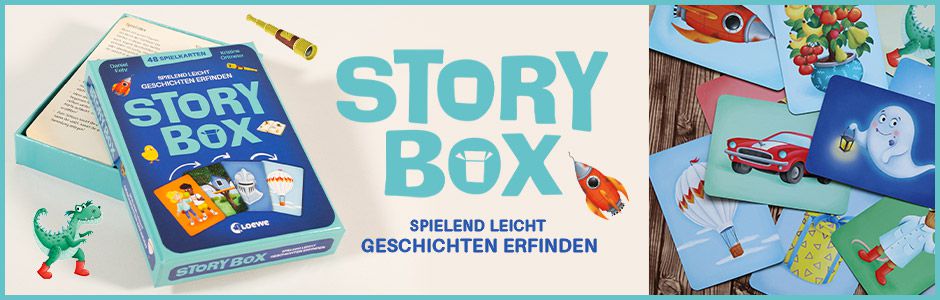 Entfalte deine Fantasie und erfinde kreative Geschichten - Kartenbox für Kinder ab 7 Jahren - Kreativer Spielspaß allein und in der Gruppe