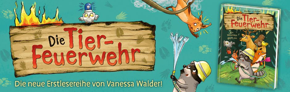 Bist du bereit für Eddie den Feuerwehr-Waschbär? - Tierisch starkes Erstlesebuch von Bestseller-Autorin Vanessa Walder ab 7 Jahren