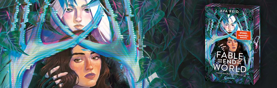 Teaser für den neuen Jugendroman von Ava Reid "Fable for the End of the World"; Linkziel: Titeldetailseite