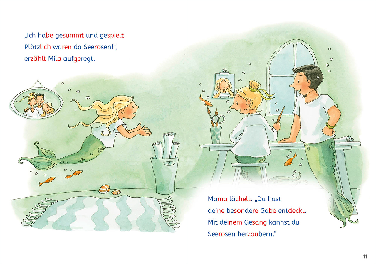 Leselöwen Lesetraining 1. Klasse - Das Geheimnis des Meermädchens 9783743210585_4