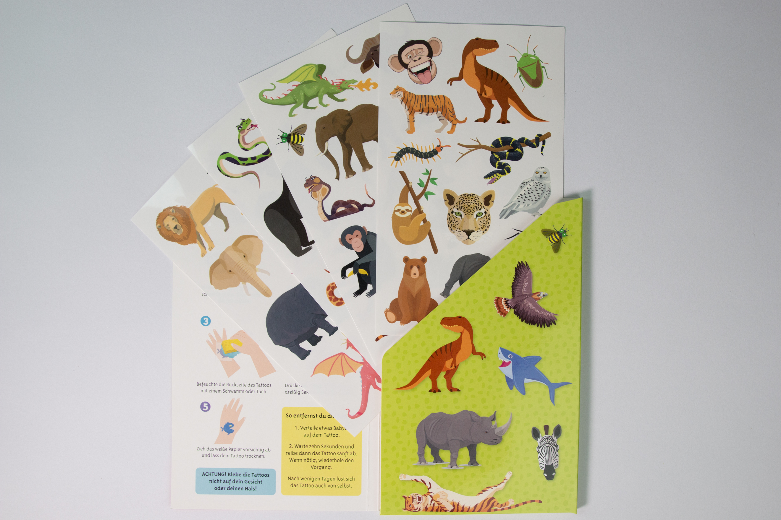 Meine schönsten Kindertattoos - Wilde Tiere 9783743220287_3