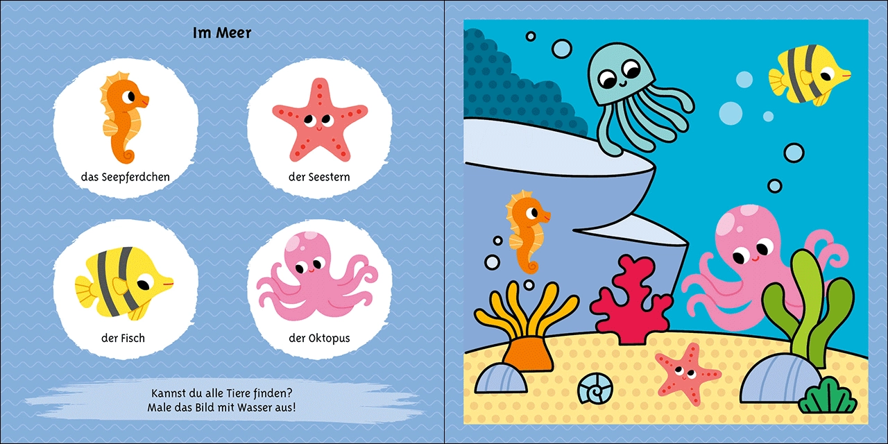 Das magische Wassermalbuch - Tiere 9783743222144_10