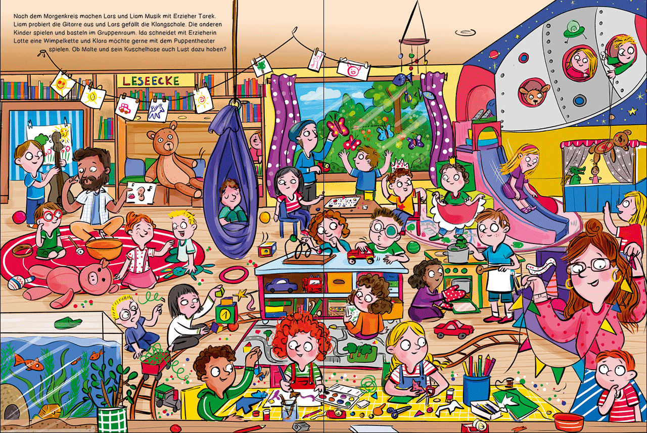 Mein schönstes Kindergarten-Wimmelbuch 9783743219854_12