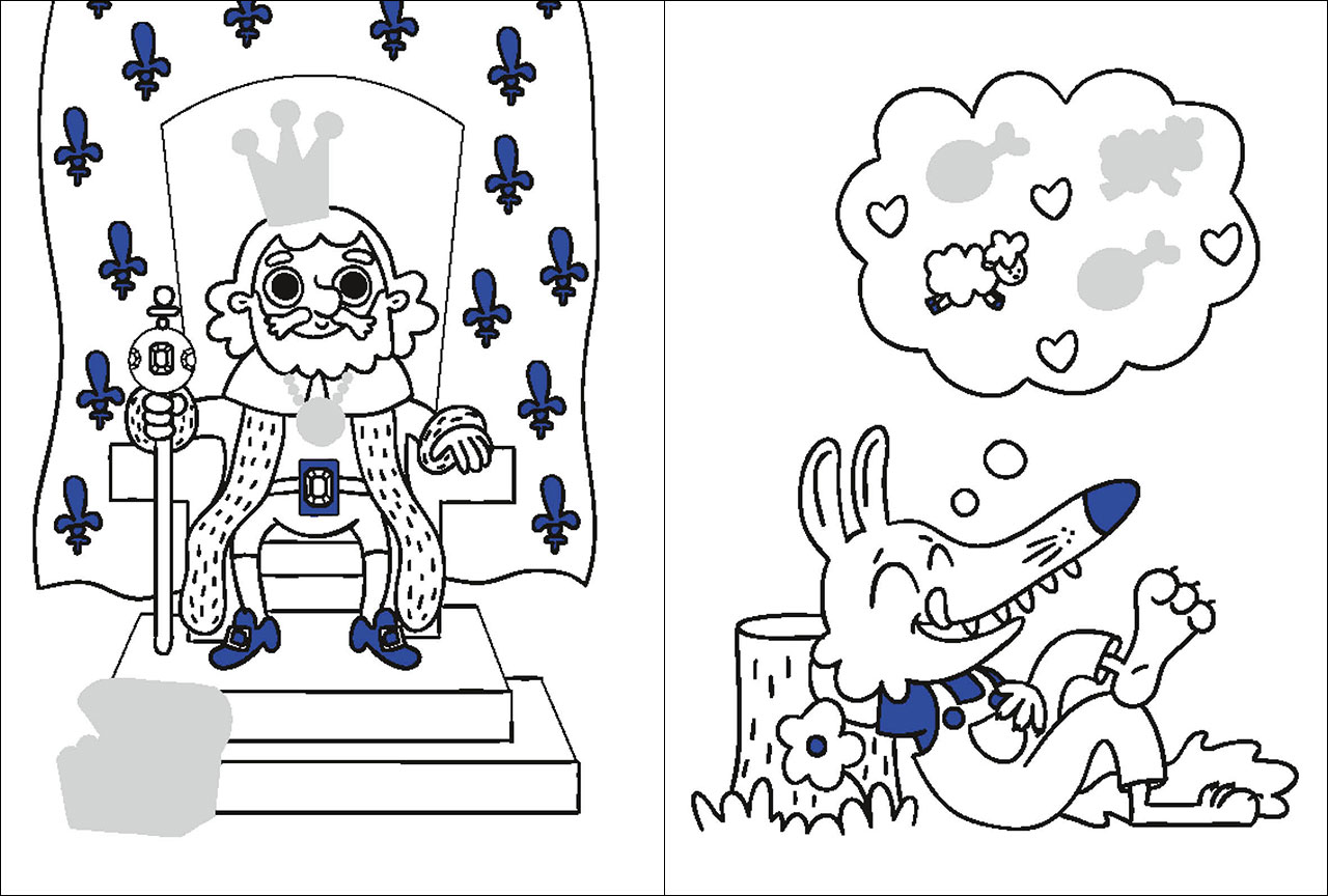 Mein Malbuch mit Glitzerstickern - Einhörner, Drachen und Feen 9783743216129_3