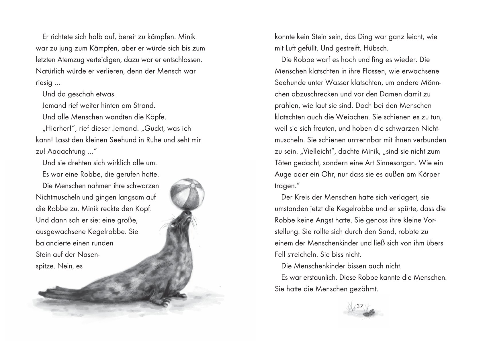 Innenseite des Buchs Minik - Aufbruch ins weite Meer von Antonia Michaelis