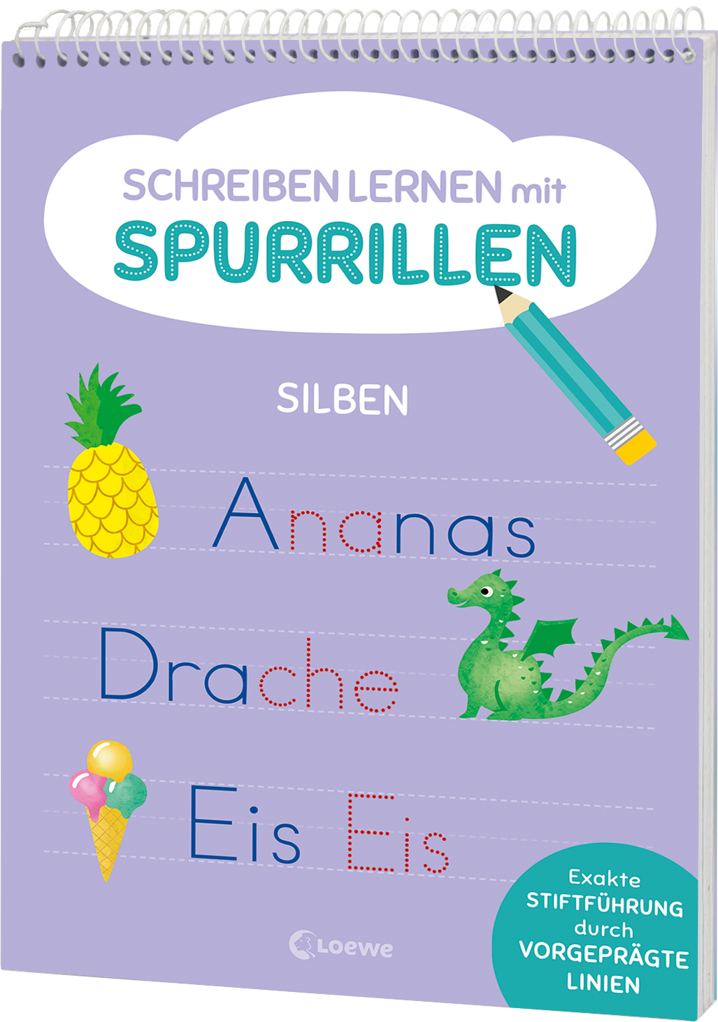 Schreiben lernen mit Spurrillen - Silben 9783743226746