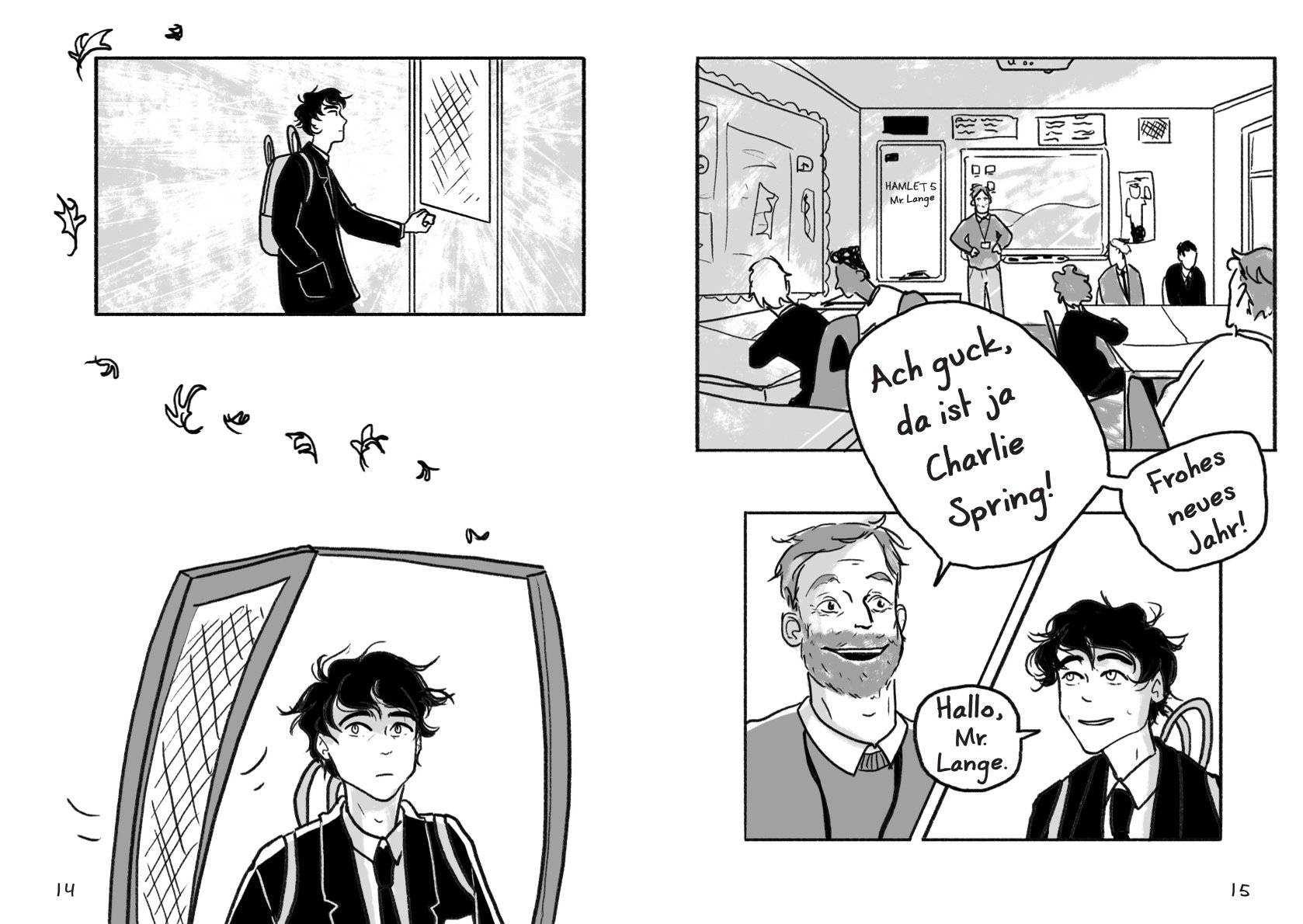 Innenseite der Graphic Novel Heartstopper Band 1 von Alice Oseman