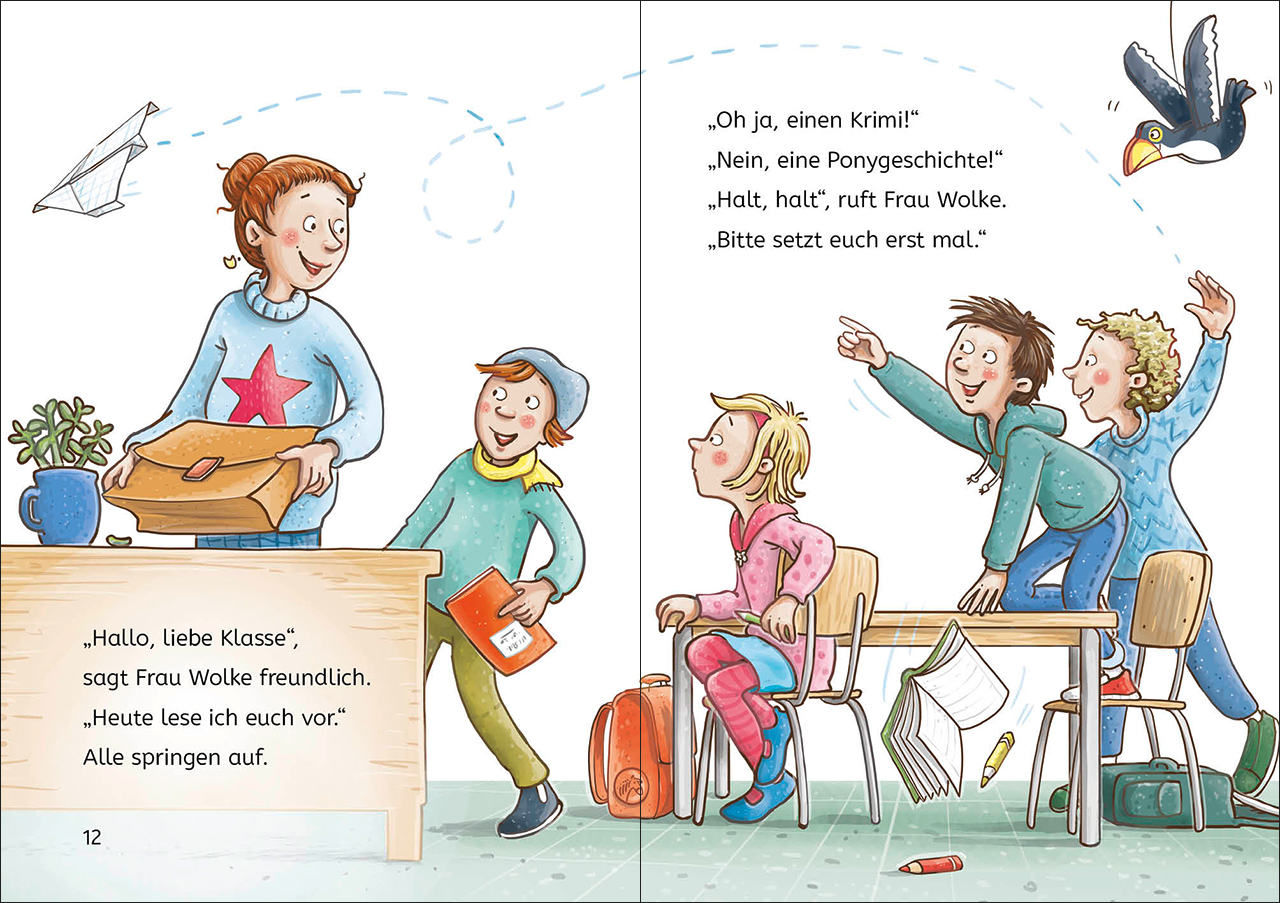 Leselöwen 1. Klasse - Hilfe, unsere Lehrerin kann zaubern! 9783743211070_3