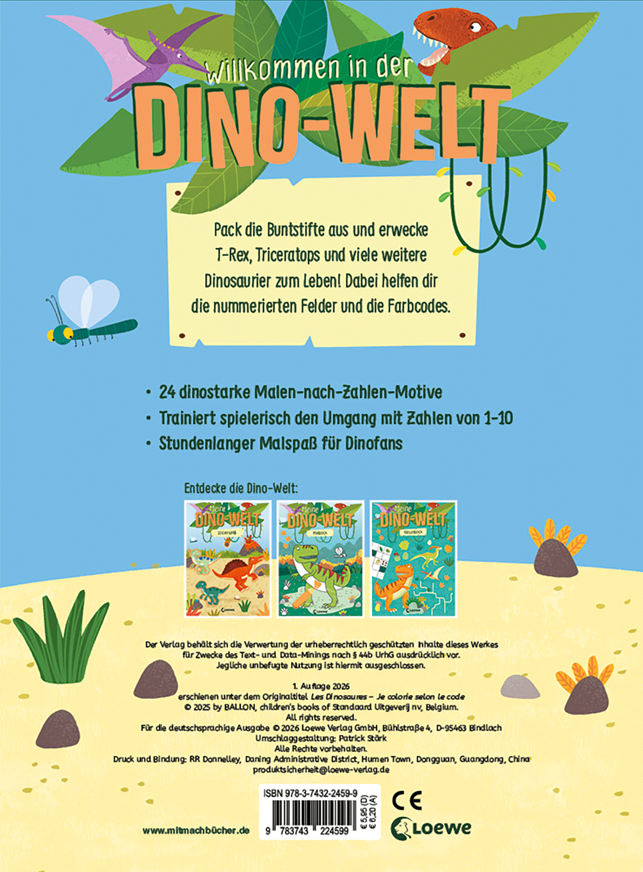 Meine Dino-Welt - Malen nach Zahlen 9783743224599_01