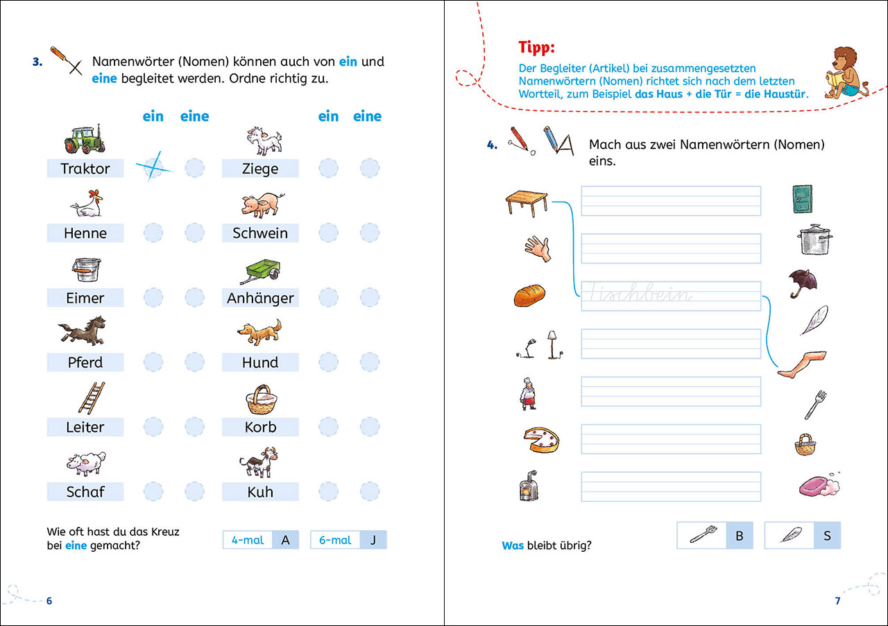 Leselöwen Lernhilfen - Rechtschreibung üben - 2. Klasse 9783743215818_6 Leselöwen Lernhilfen - Rechtschreibung üben - 2. Klasse 9783743215818_6