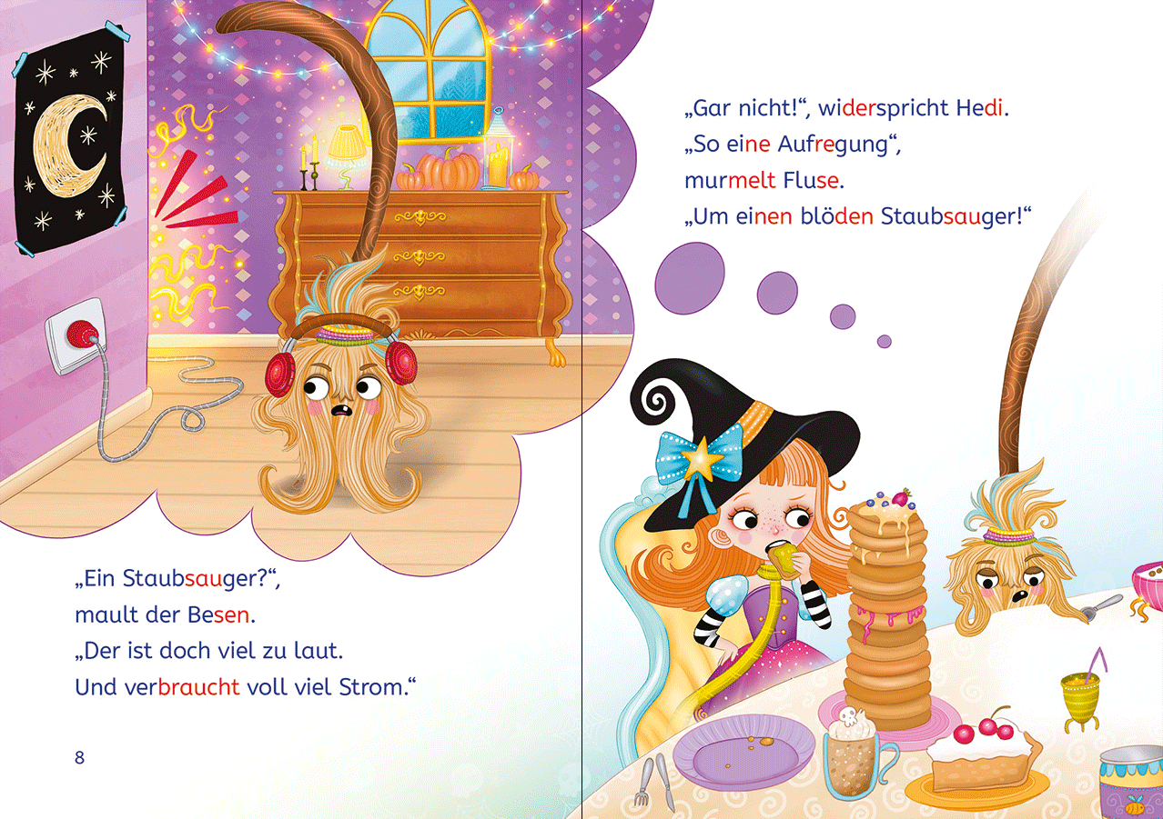 Leselöwen 1. Klasse - Der beleidigte Hexenbesen 9783743225046_12