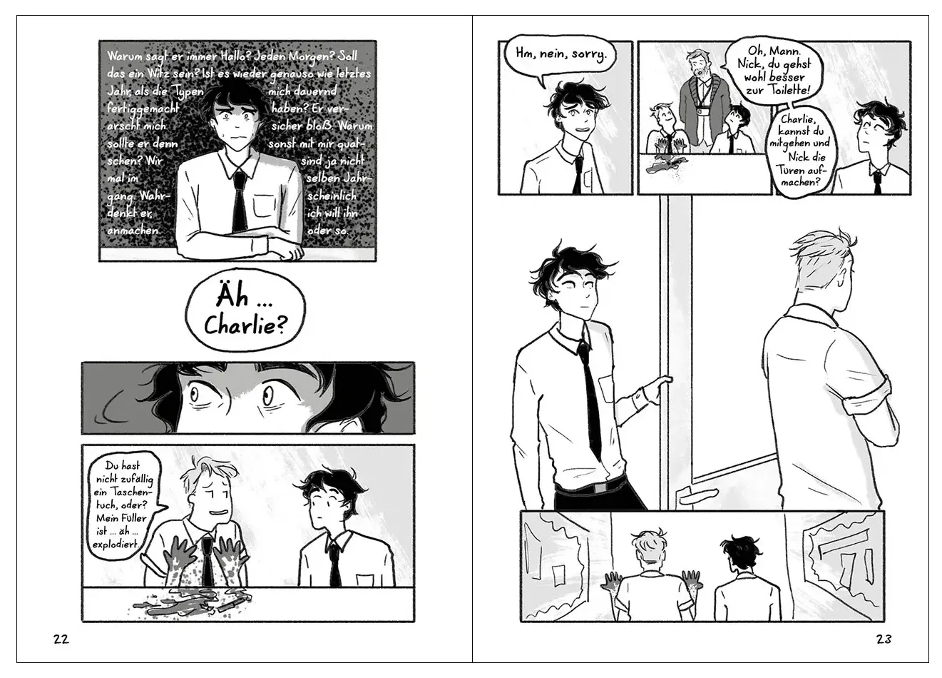 Innenseite aus Heartstopper Vol. 1; Linkziel: Titeldetailseite Heartstopper Vol. 1