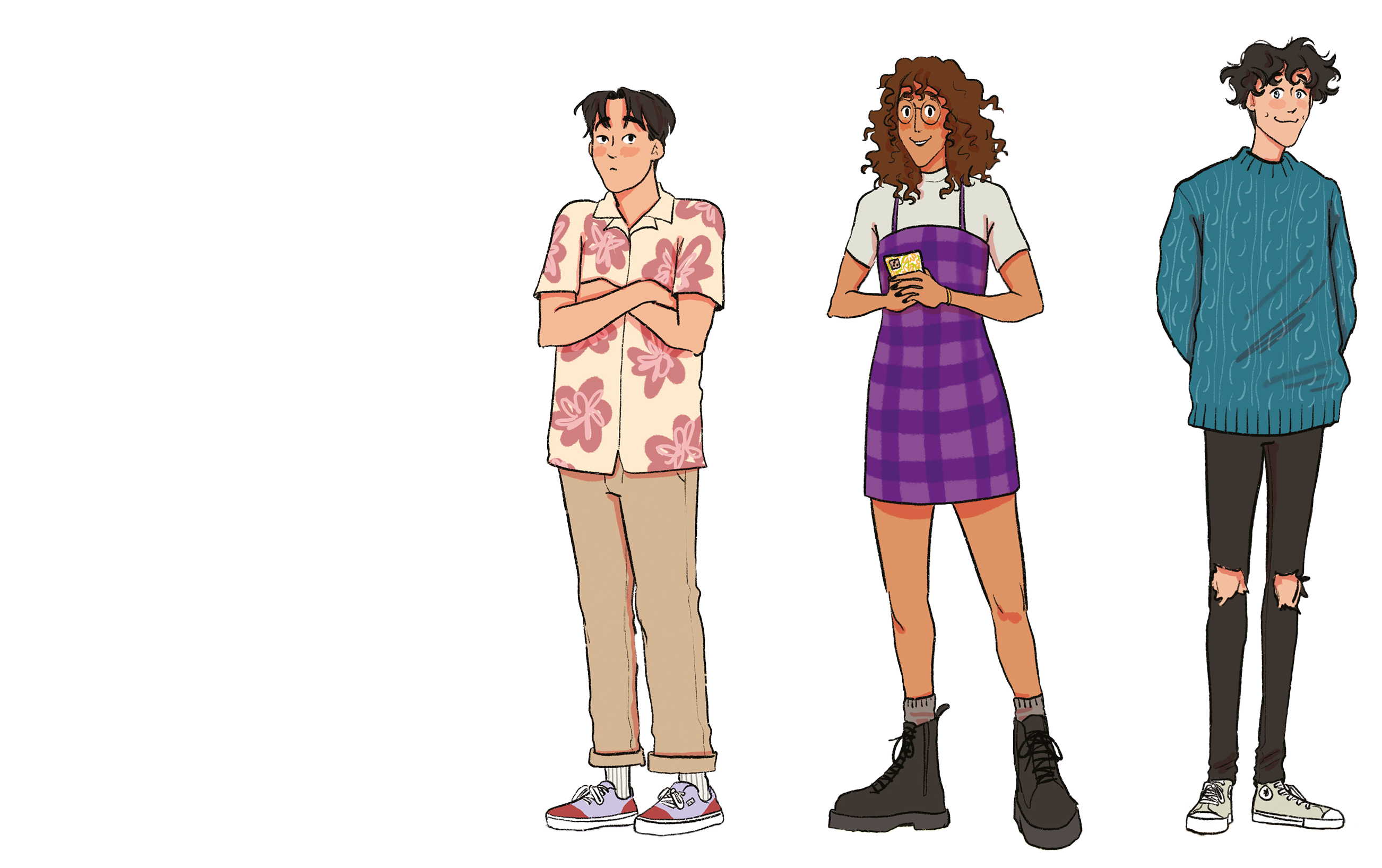 die Charaktere aus der Heartstopper-Reihe