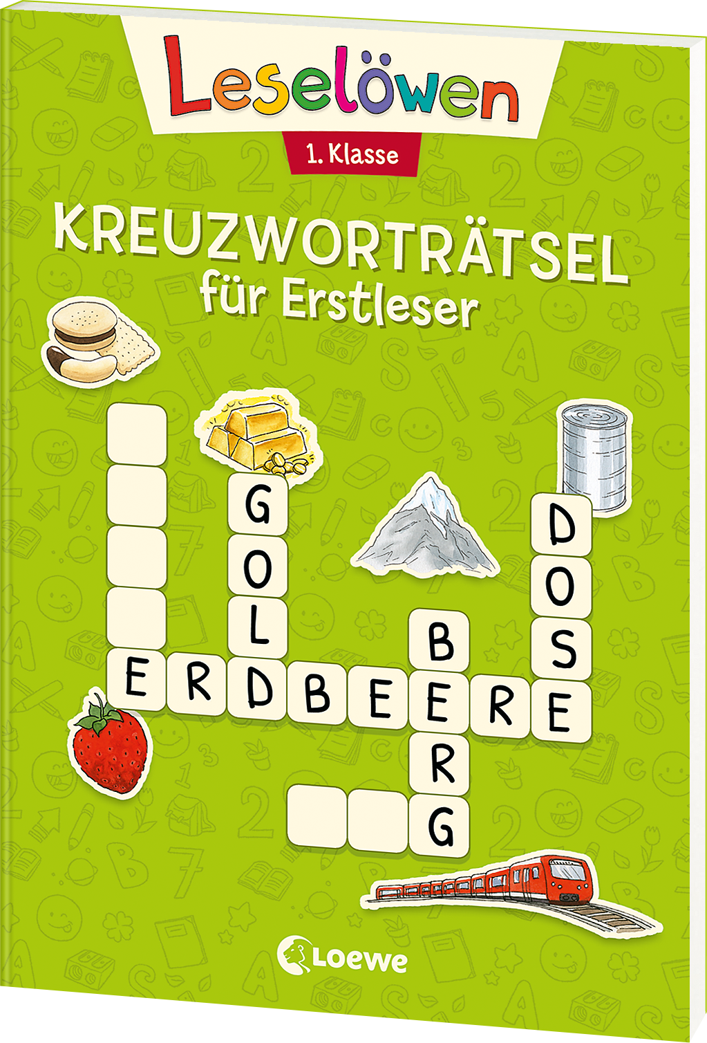 Leselöwen Kreuzworträtsel für Erstleser - 1. Klasse (Hellgrün) 9783743211193