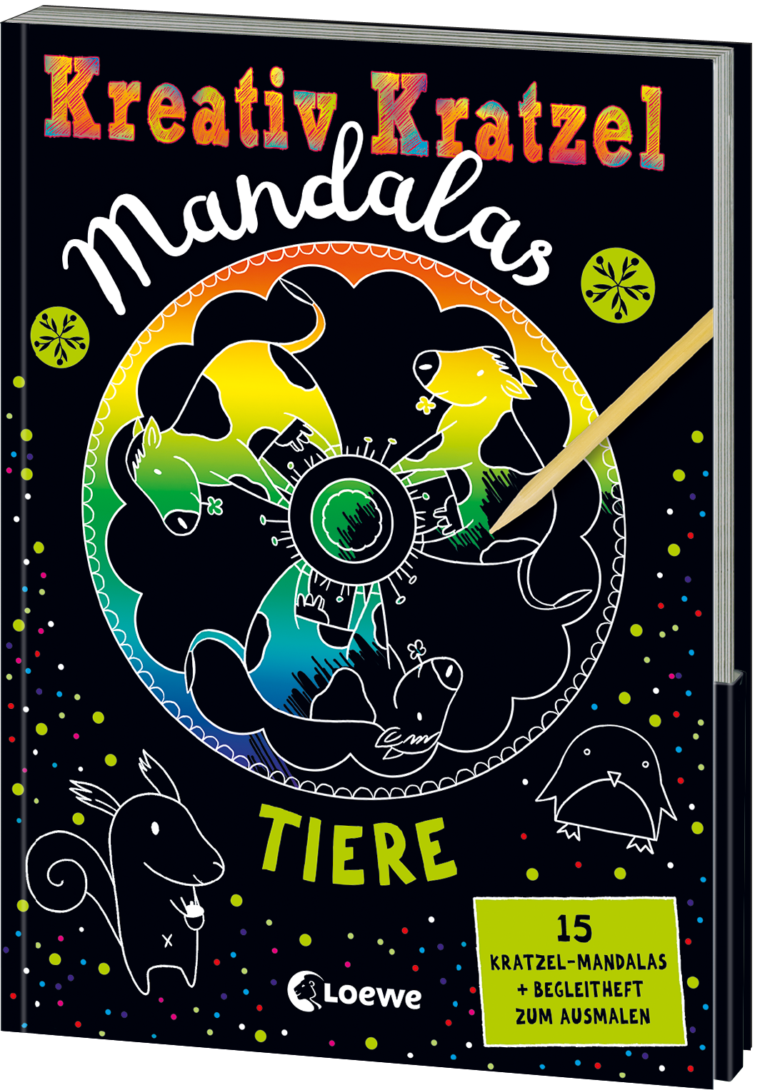 Creative Scratching Mandalas: Animals 9783743200715