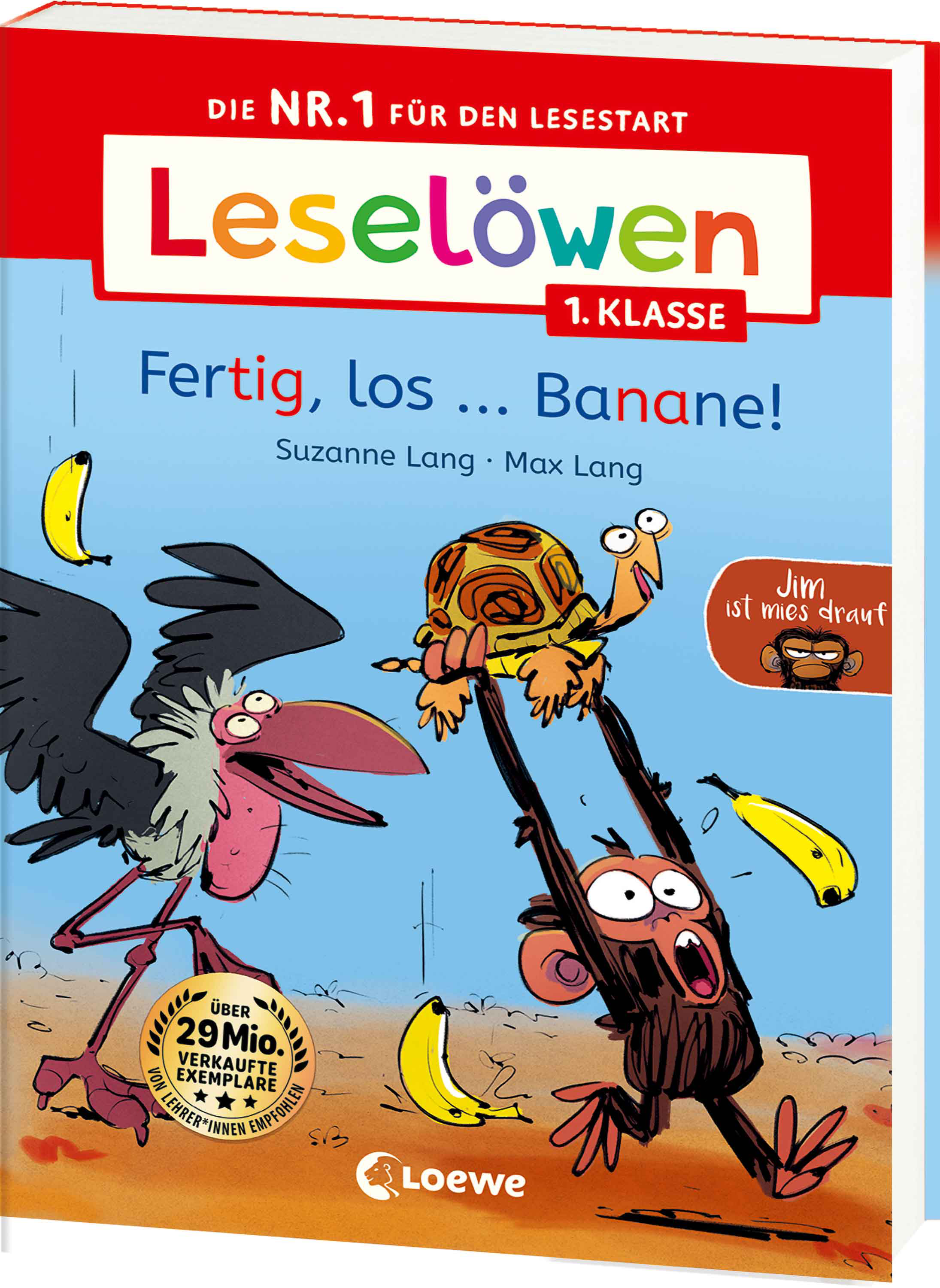 Leselöwen 1. Klasse - Jim ist mies drauf - Fertig, los...Banane! 9783743224629