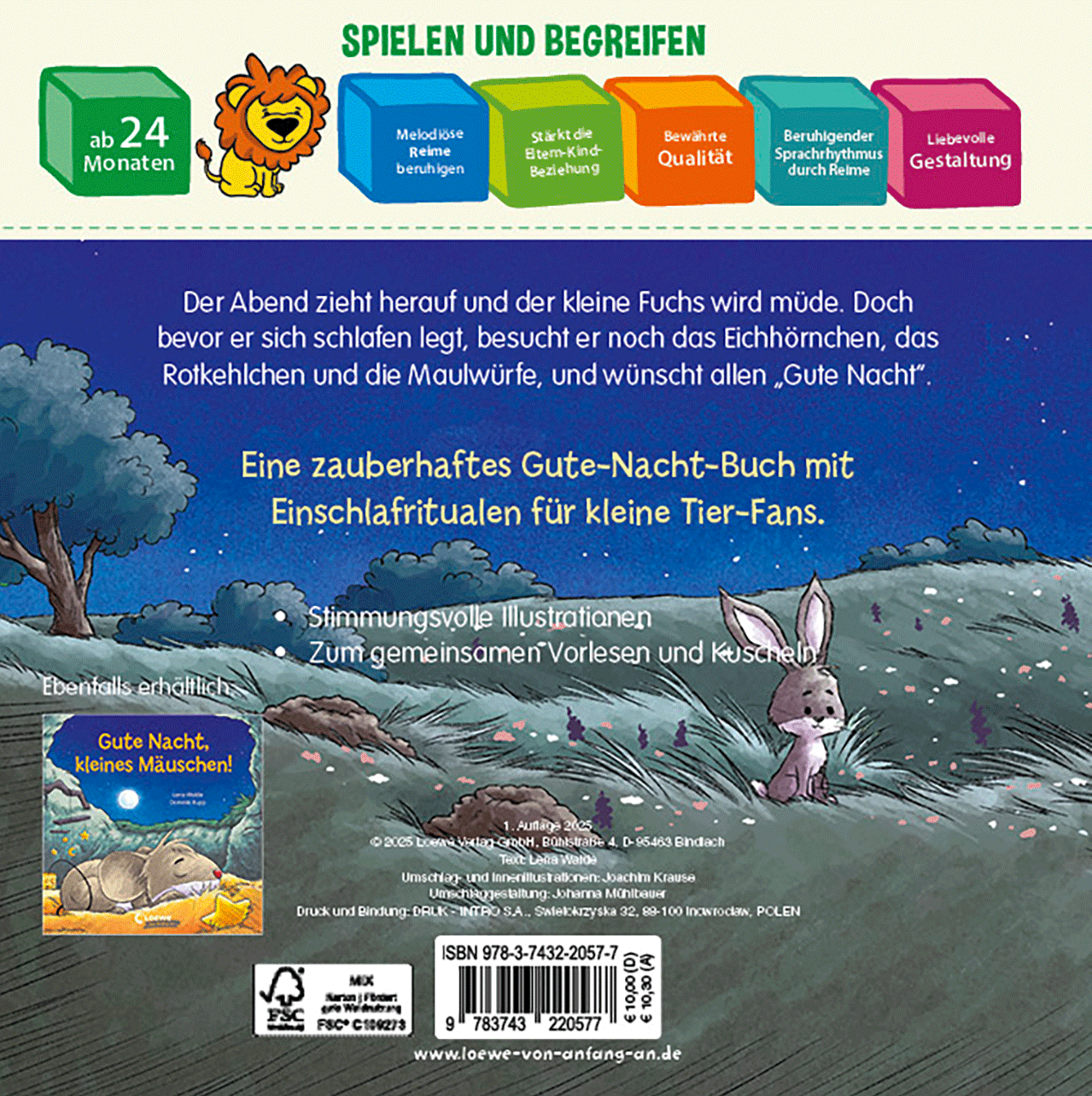 Gute Nacht, liebe Tierkinder! 9783743220577_01