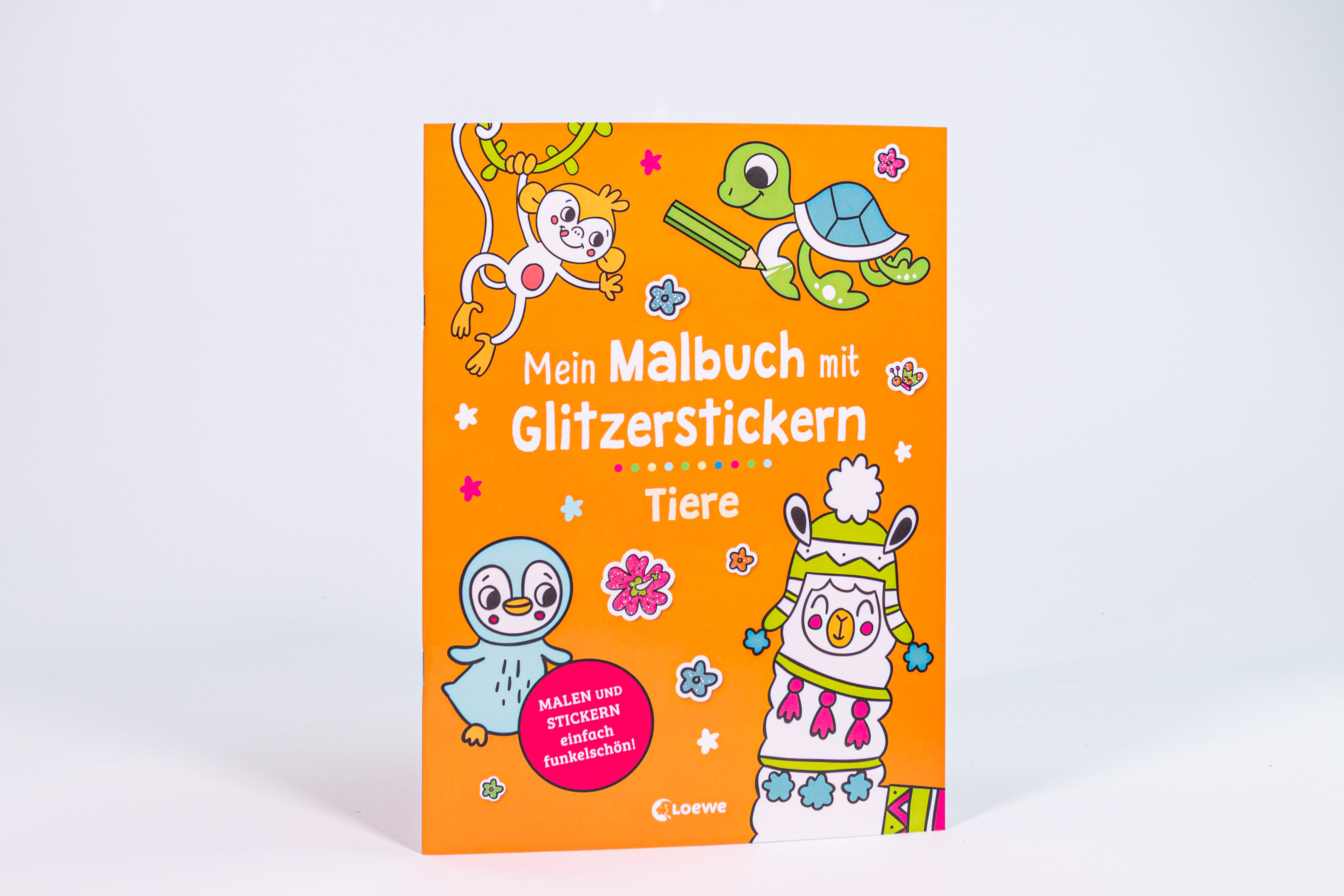 Mein Malbuch mit Glitzerstickern - Tiere  9783743216099_1