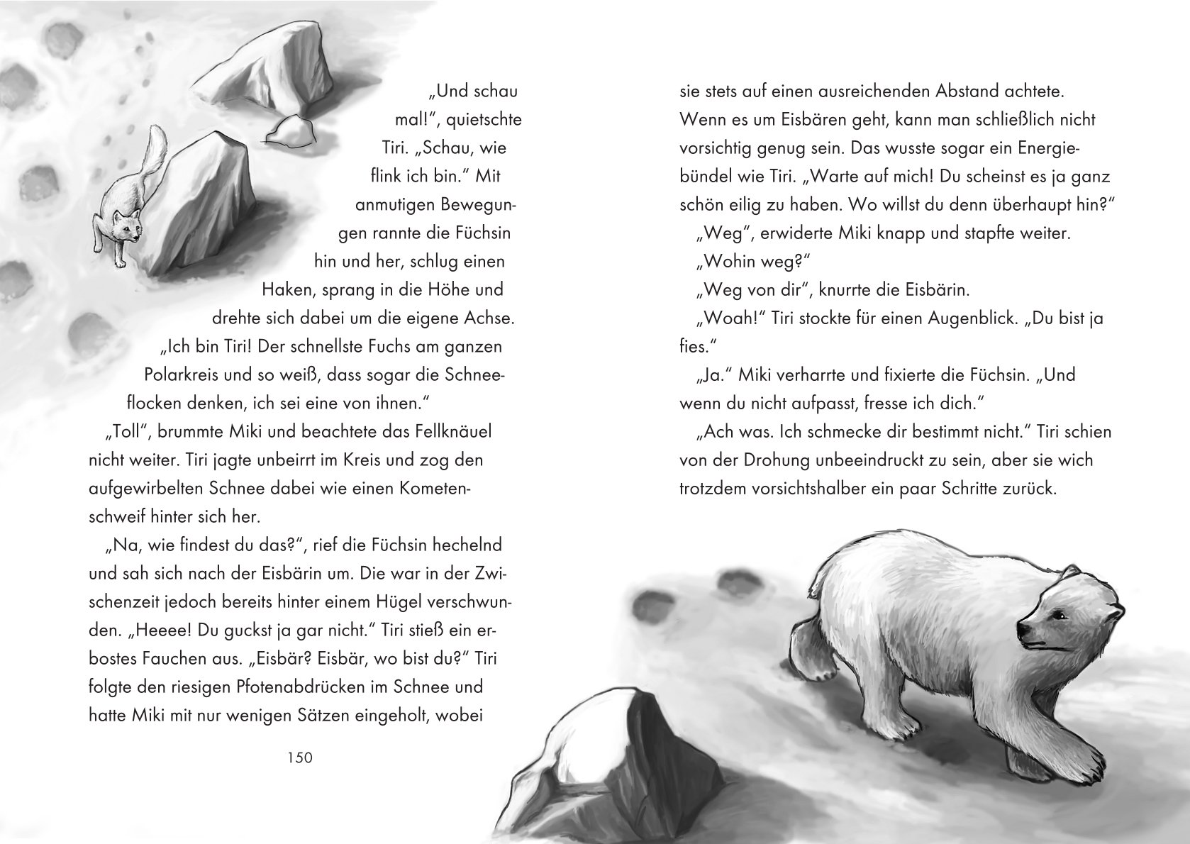 Innenseite des Buchs Die Weisheit der Eisbären von Anna Lisa Kiesel
