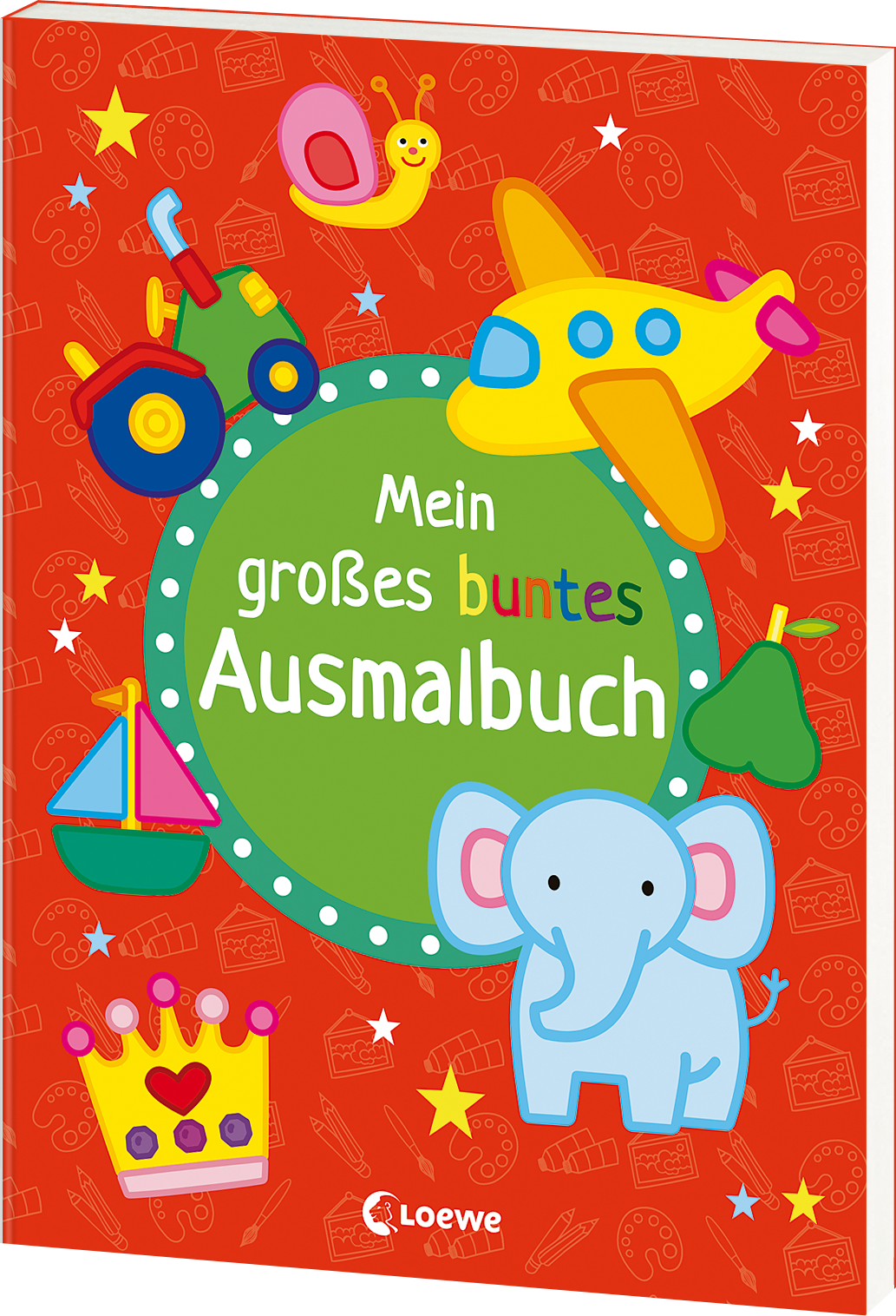 Mein großes buntes Ausmalbuch (Elefant) 9783743211056