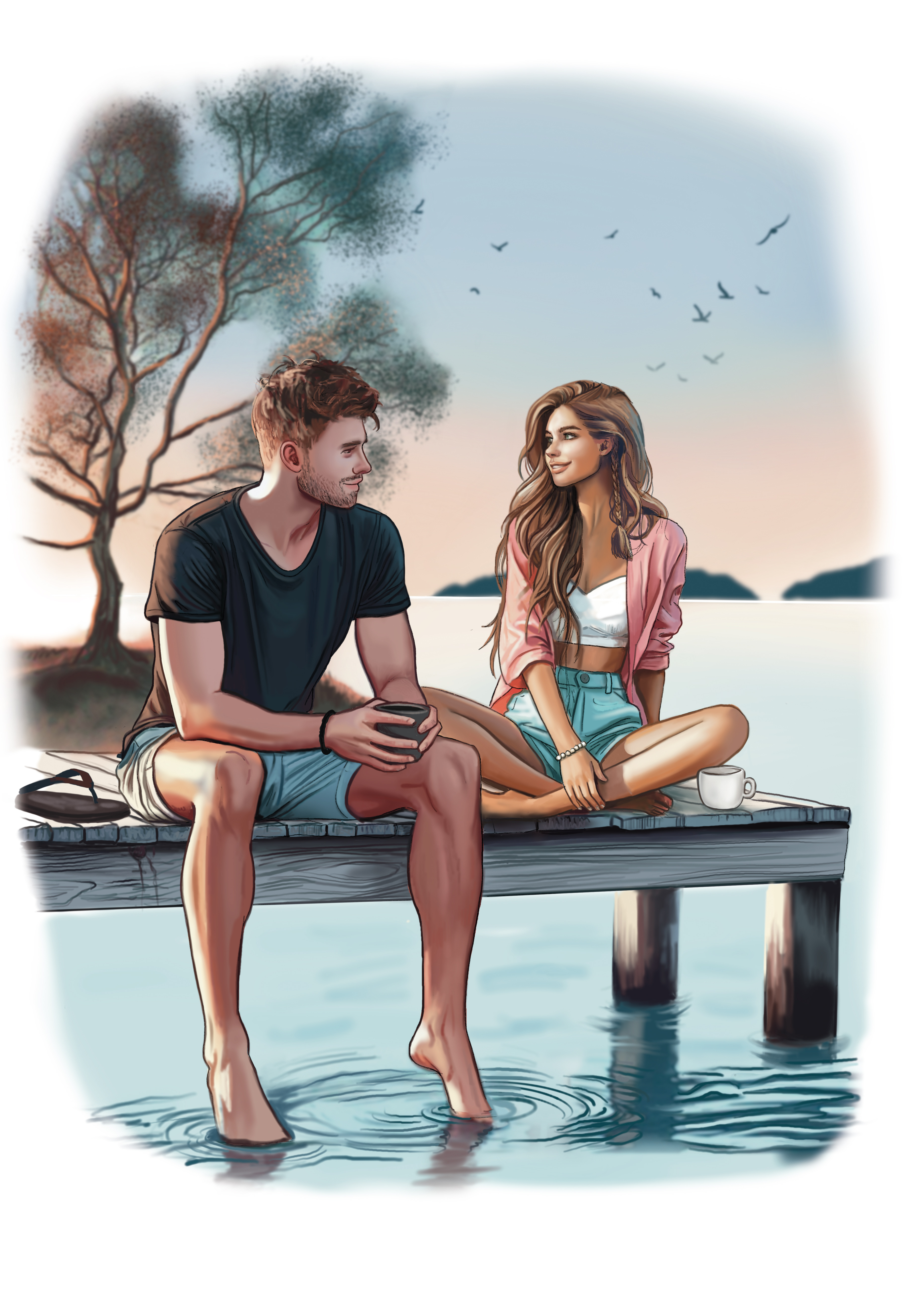 Postkarte A Dancer's Kiss; Linkziel: Download Postkarte